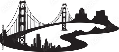 Modern Japanese Culture Silhouette Vector Set