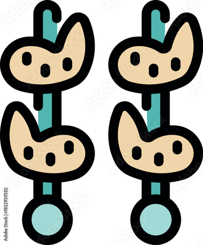 Savory potato skewers represent the rich and diverse street food culture found throughout asia