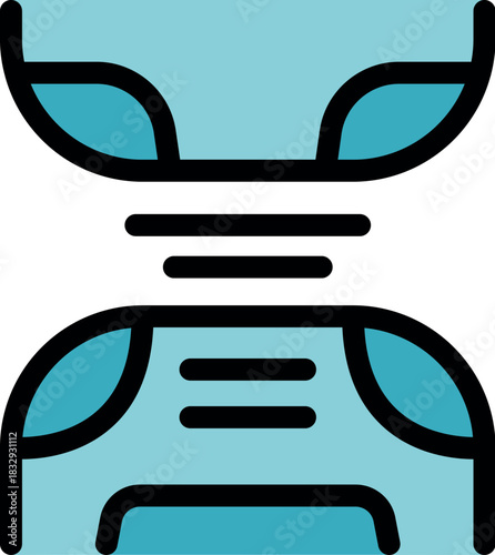 Futuristic illustration of a magnetic field creating a levitation effect between two objects