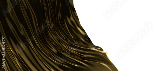 3d render of gold cloth. ir...