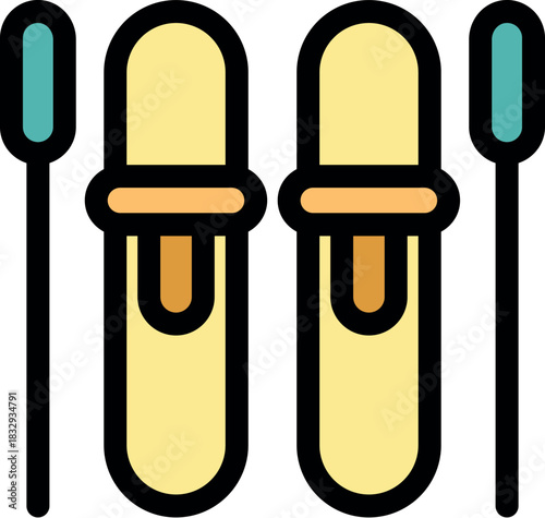 Skis and poles symbolizing winter sports and outdoor recreation