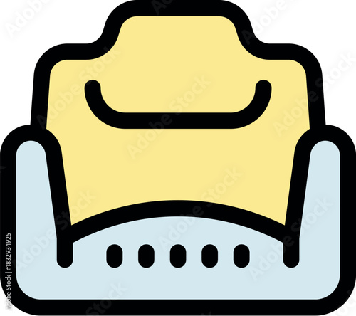 Modern yellow armchair with stylish design, offering a comfortable and relaxing seating experience for contemporary interiors