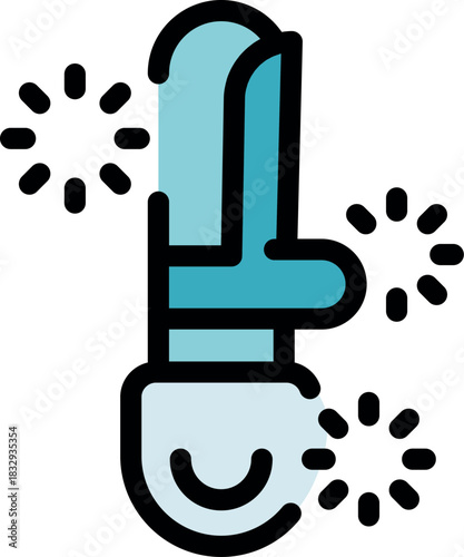 Futuristic tool emitting light and energy beams, symbolizing innovation and advanced technology