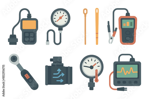 Automotive diagnostic tools and meters for vehicle maintenance