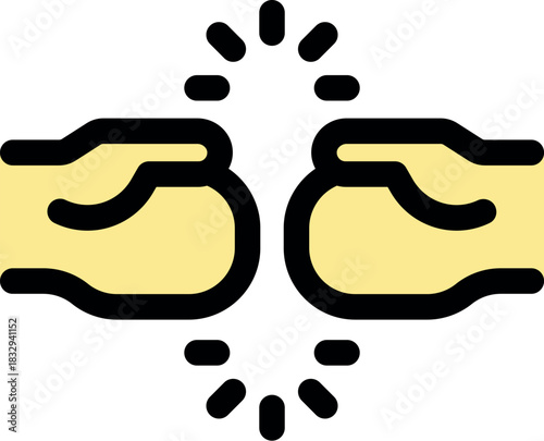 Two hands making a fist bump, symbolizing teamwork, collaboration, and partnership