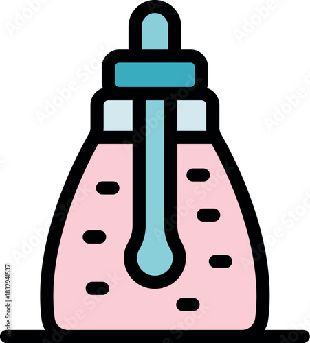 Pink vape pod system being filled with refill liquid using a dropper, vaping device and e liquid for electronic cigarettes