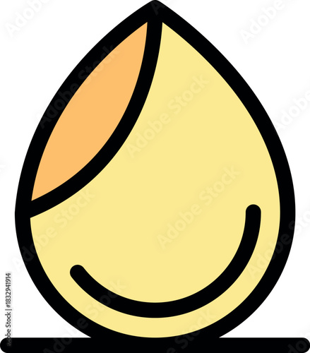 Urine drop icon represents medical analysis, healthcare, and laboratory testing for diagnostics and disease monitoring