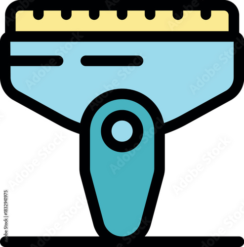 Ice scraper effectively removing frost from a car windshield, ensuring clear visibility for safe driving during winter