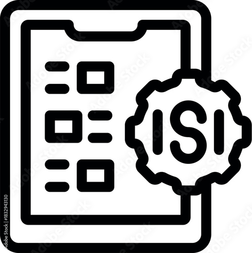 Isi mark guaranteeing quality control on mobile phone, ensuring compliance with indian standards for electronic devices