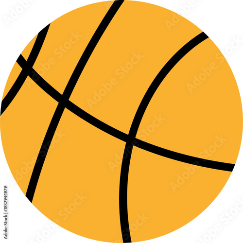 Basketball icon representing sport, game, and competition