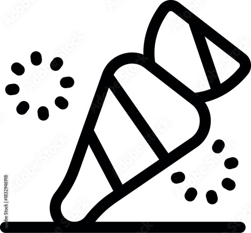 Firecracker exploding, creating sparks and loud noises, celebrating special occasions with fireworks