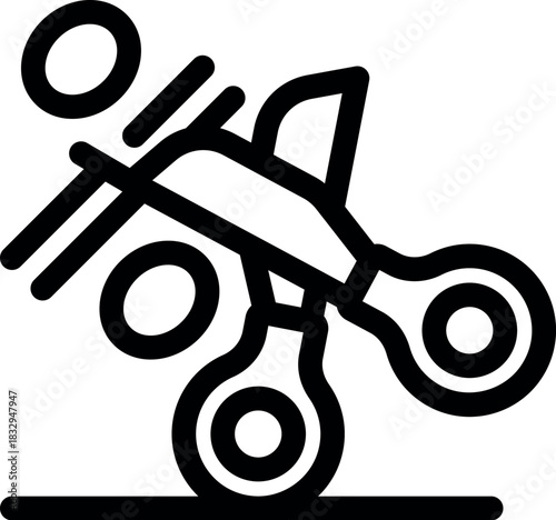 Motocross bike balancing on its rear wheel, showcasing a thrilling wheelie stunt with speed and control