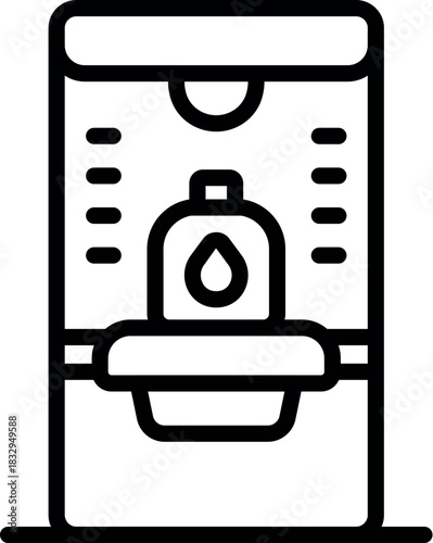 Water cooler dispensing refreshing drink, perfect for staying hydrated in any setting