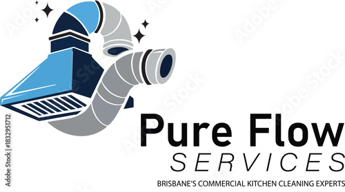 Space rocket vector illustration logo icon for a blue technology company web design concept