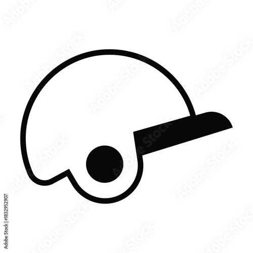 Bike Helmet Vector icon which can easily modify or edit