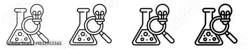 R&D Lab  Icon Set Different Style Collection
