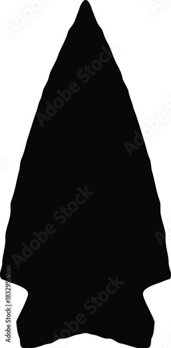 Black arrowhead silhouette