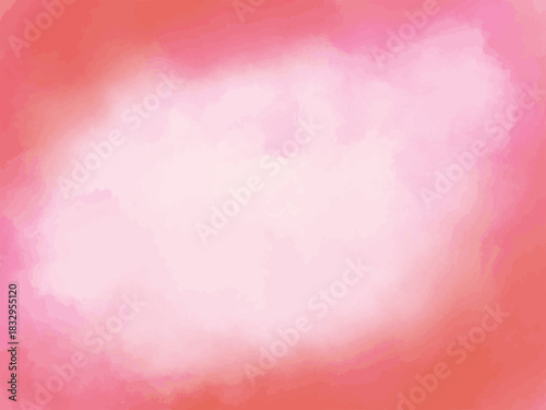 ピンクの水彩グラデーション抽象背景ベクター  Pink Watercolor Gradient Abstract Background Vector