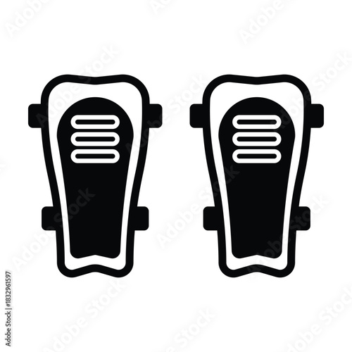 Shin Guards Vector icon which can easily modify or edit