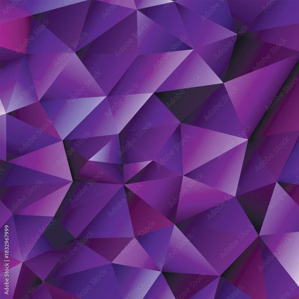 Fototapeta premium Polygonal rainbow mosaic background. Abstract low poly vector illustration. Triangular pattern, copy space. Template geometric business design with triangle for poster, banner, card, flyer.