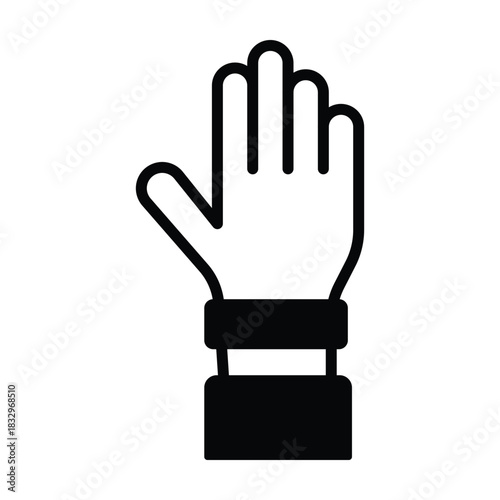 Wrist Wrap Vector icon which can easily modify or edit