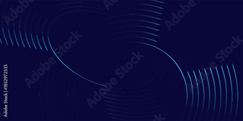 Abstract blue glowing geometric lines modern shiny blue circle lines pattern.cover,eps10.