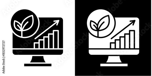 Eco Dashboard Icon Set White Style Collection
