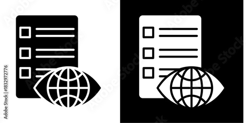 Climate Action Plan Icon Set White Style Collection
