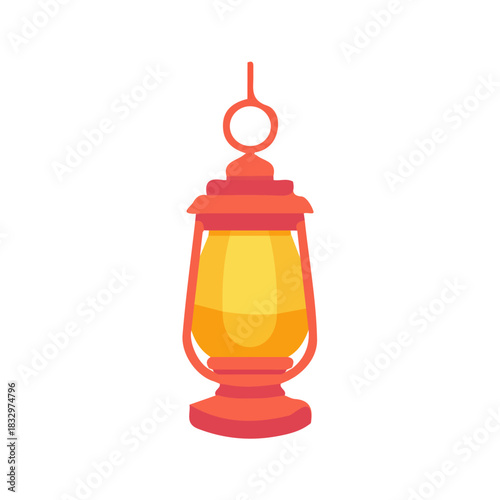 Simple_flat_2D_icon_Christmas_lantern_isolated_on_a_white