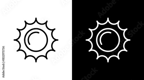 Sunny  White Icon Set Design