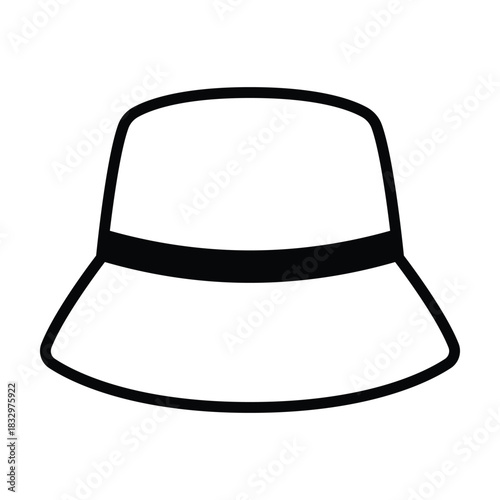 Sun Hat Vector icon which can easily modify or edit