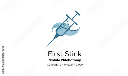 First Blood Test Phlebotomy Concept Illustration