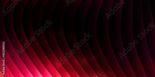 Neon glass spiral wave of transparent lines with blue brown gradient on dark 3d background. Abstract dna structure for science technology design. Futuristic graphic render wallpaper. 3D illustration