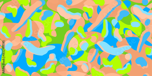 Simple Seamless Cool Trendy Abstract Pattern Vector Illustration Background Template