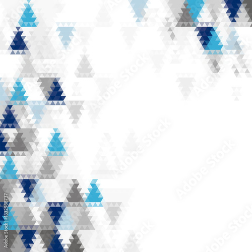 Blue triangle abstract background. Vector pattern of geometric shapes. eps 10