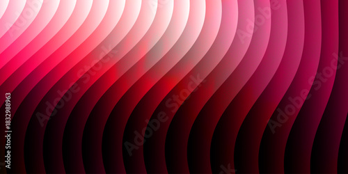 Neon glass spiral wave of transparent lines with blue brown gradient on dark 3d background. Abstract dna structure for science technology design. Futuristic graphic render wallpaper. 3D illustration