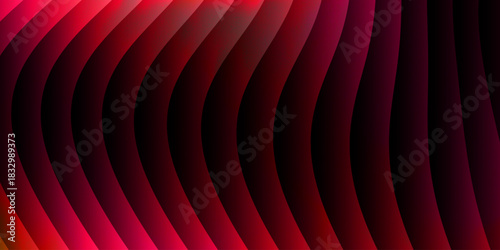 Neon glass spiral wave of transparent lines with blue brown gradient on dark 3d background. Abstract dna structure for science technology design. Futuristic graphic render wallpaper. 3D illustration