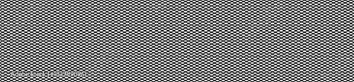 Wide simple black and white grill mesh pattern vector illustration