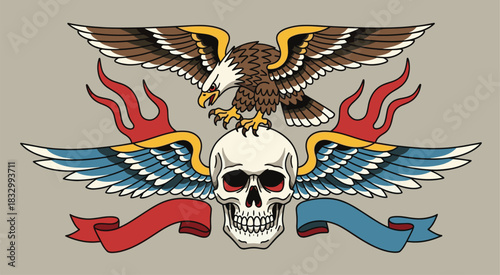 Set Of Old School Tattoo Designs