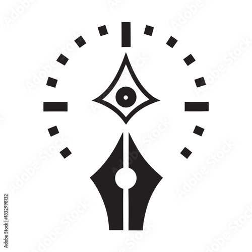 Wisdom Beak Timewriter Classic Emblem Design