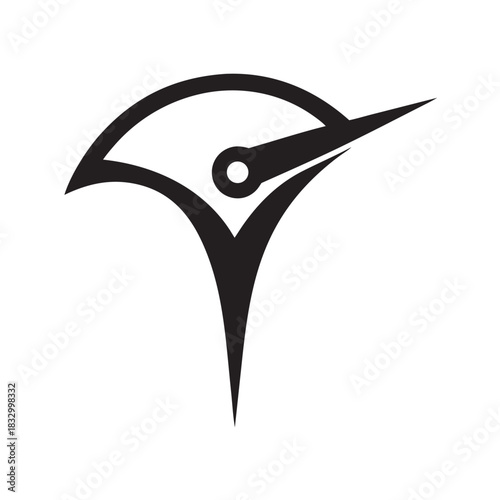 Penbeak Timekeeper Mark Elegant Logo Design