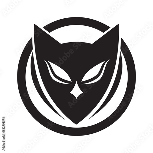 Hybrid Cat Eagle Eye Symbol Fusion Design