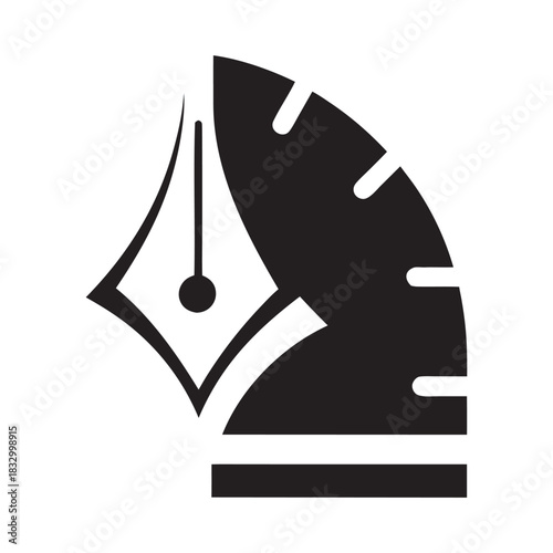 Beak Pen Chrono Icon Creative Design