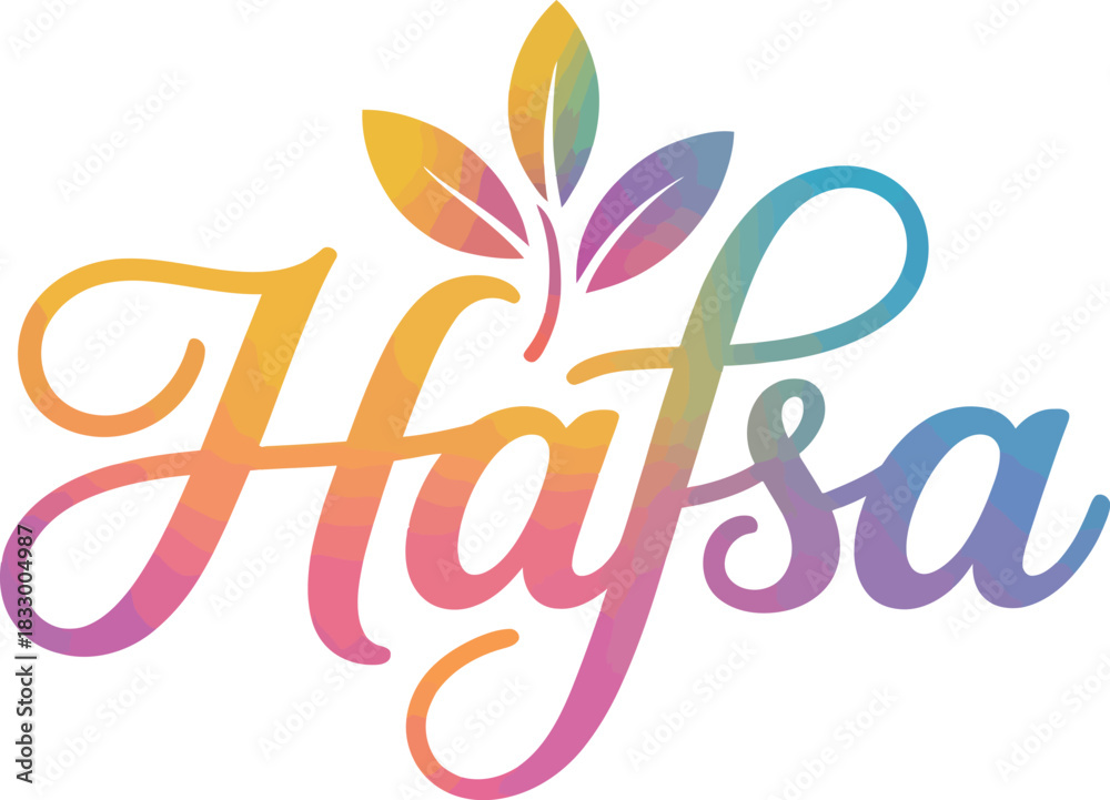 Obraz premium Hafsa Flower Vector design