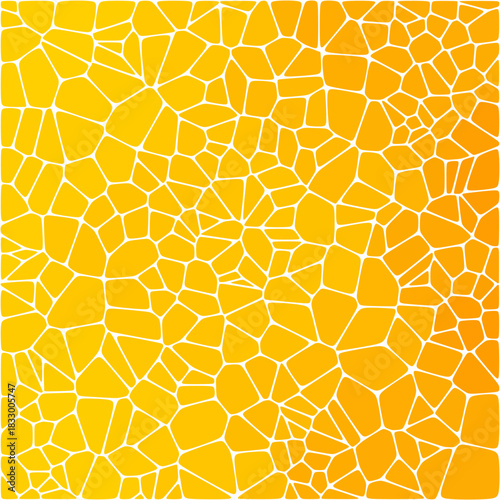 Orange background of pebbles. polygonal style. Design element. eps 10