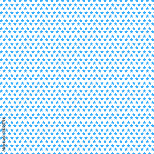 Seamless pattern of small blue stars on white background vector illustration festive decoration backdrop design