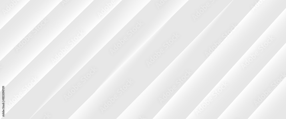 Obraz premium Diagonal grey gradient lines background. Abstract silver stripes wallpaper. Abstract gray tech backdrop. Oblique gris texture for graphic design, poster, banner, flyer, brochure, presentation. Vector