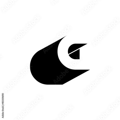 GG Negative Space Monogram Logo – Modern Minimal Lettermark Design