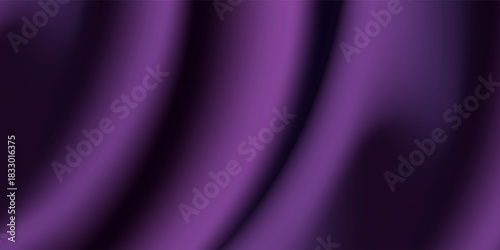 Black red purple silk satin background. Copy space for text or product. Wavy soft folds on shiny fabric. Luxurious magenta background. Valentine,Christmas, Anniversary,Black Friday.Web banner.Top view