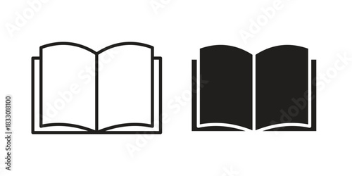 Book icon silhouette abstract design. vector clipart designs
